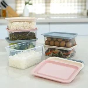 사각 전자렌지 냉동밥 도시락통 보관 용기 600ml 16개