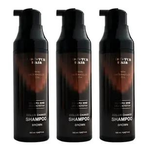 꾸띄르샴푸 시즌4 스킨락토 7714 컬러 체인지 염색 샴푸 190ml 브라운 3개