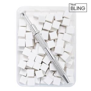 네일 그라데이션 스펀지 이지피커 그라솜 100개입 세트