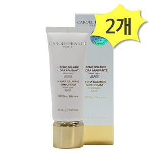 캐롤프랑크 이드라 카밍 선크림 60ml x 2개 스파선크림 마무리케어