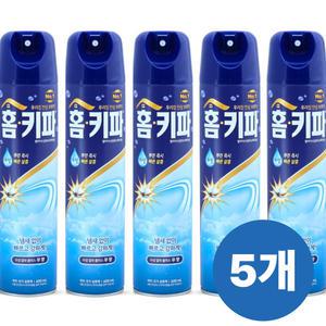 홈키파 우리집 안심 보호막 600ml x 5개입 에어졸 무향/모기퇴치/파리퇴치/홈키파무향/에어졸