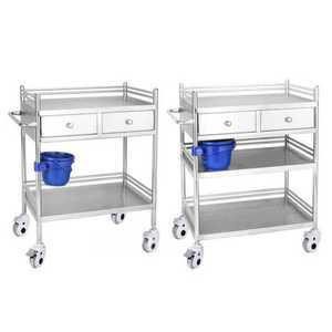 업소용 웨건 보조 트롤리 304 스텐 병원 카트