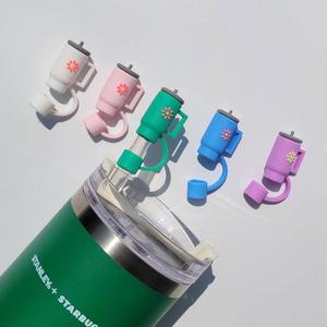 실리콘 텀블러 빨대 마개 스탠리 처 호환 스트로우 뚜껑 캡 커버 덮개 텀꾸 악세사리 스타벅스