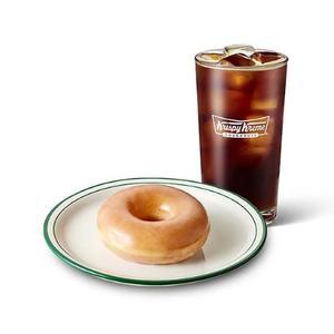 [크리스피크림도넛] 소중한너에게(아메리카노M 1+오리지널글레이즈드 1)