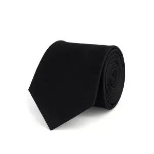 [롯데백화점]에스티듀퐁 블랙 심플 솔리드 넥타이 TE5FM62KA254TBK