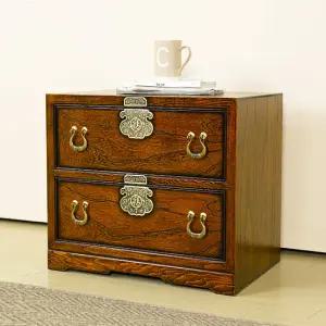 이조본고가구 복 신주 배꼽2단스 원목 엔틱 서랍장