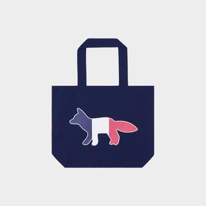 [메종키츠네] 트리컬러 폭스 토트백 네이비