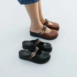 국내제조 여성용 낮은굽 둥근코 데일리 슬리퍼