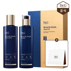 [닥터지] 블랙 스네일 베이직 2종 세트 (토너150mL+에멀전150mL)+쇼핑백(중)