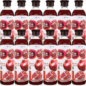 대상 청정원 마시는 홍초 석류 900ml 12개