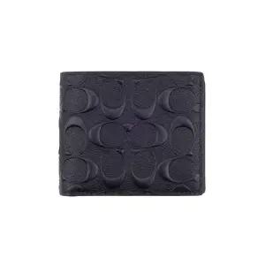 [백화점 AS 가능] 코치 반지갑 남성 명품 카드지갑 가죽 슬림 지갑 블랙 CR957BLK