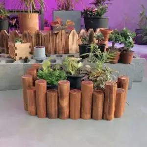 원목 통나무 화분 울타리  목봉) 95x20cm  중) 목봉 95x20cm