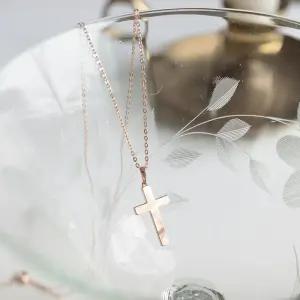 14k 민자 십자가 목걸이 OPPKN0910