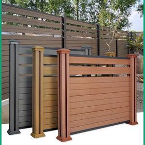 합성 목재 울타리 데크 정원방부목 기둥 야외 휀스