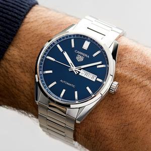 태그호이어 까레라 데이 데이트 오토매틱 남성 메탈시계 WBN2012.BA0640