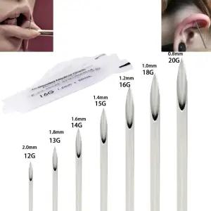 기계 니들 20G 피어싱 바늘 Roolana 공구 절연 집게 2.0mm 격막 테스터기 10