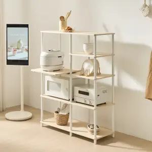 국내생산 빈센트 광파오븐 렌지대 밥솥 전자렌지 주방수납장 에어프라이어 선반 3단4단