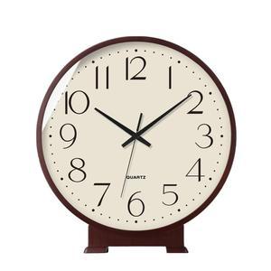 인테리어 탁상시계 대형 원형 스페인 선물 원목 황동 월넛 콘솔장식 유럽식 60