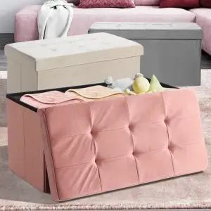 스툴 대 수납 쇼파발받침 현관벤치 패브릭 낮은의자 쿠션인테리어 (WFJCXUK)