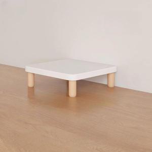 모니터미니받침대 소형 데스크받침대 사무실 컴퓨터 탁상용 다리높이4 5cm 화이트