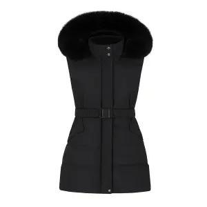 [까스텔바작](본사) 여성 롱 다운 베스트_BGCWVT704BK_