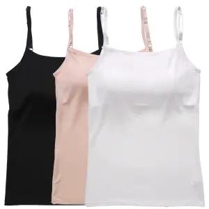 인견 여성 끈 브라런닝 캡 여름 나시 민소매 런닝 노와이어 D99