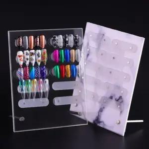 고품질 네일아트재료 아크릴 컬러차트판 네일 24칸 자석 진열대 디스플레이 셀프네일아트재료 (WFJHKF8)