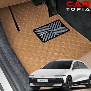 더뉴 아이오닉6 스퀘어 바닥매트 가죽 카매트 발판 페이스리프트 용품