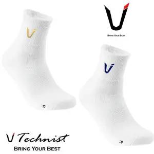 테크니스트 고급 국대 배드민턴 스포츠 양말 골드 네이비 여성 남성