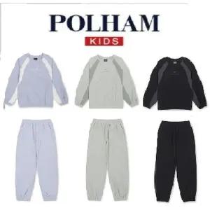 [폴햄키즈](마산점)25년 /가을신상!!공용) 무브 우븐 배색 맨투맨 긴팔티PKF3TR3511,조거바지PKF3PT3511...