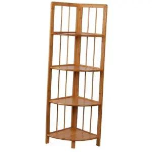 4단 코너선반 벽코너진열대 틈새수납장 벽선반 벽코너진열대 대나무선반 사이드선반