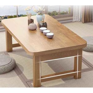 원목 좌식 탁자 낮은 좌식식탁 테이블 고무나무 식탁 좌탁 60x40x35 미니 접이식 소파