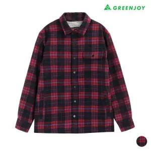 [그린조이] 남성 체크 보아 털 안감 셔츠_GF23WS82M