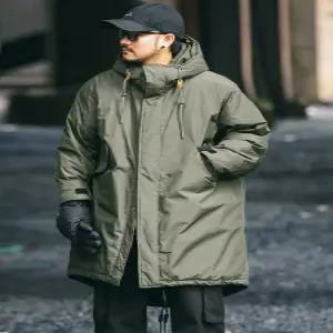 패딩 점퍼 남성 후드 다운 자켓 파카 깔깔이 하프 겨울