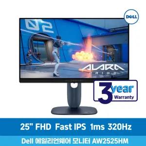 DELL 델 에일리언웨어 25 AW2525HM 게이밍 모니터 IPS FHD 320Hz