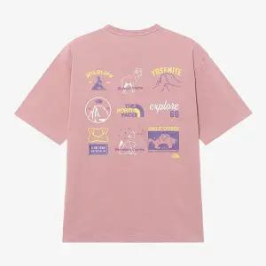 [노스페이스] [노스페이스 공식] NT7UR06M 화이트라벨 어드벤쳐 반팔 라운드티_GRAYISH PINK