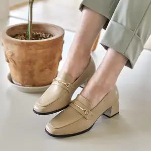 [롯데백화점]분홍코끼리 Vol.2 루시퍼 골드 로퍼(5cm)