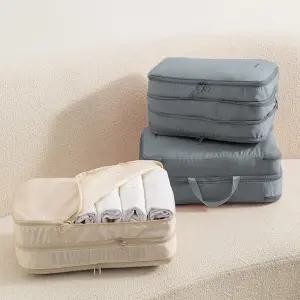 2size 여행용 압축 파우치 짐보관 속옷 의류 방수 먼지보