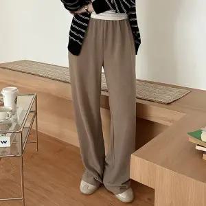 [공구우먼] [제작] 소프트터치 니트 와이드 밴딩 팬츠 83701 빅사이즈 여성의류