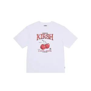 [키르시](대구신세계)듀이 체리 오버핏 티셔츠 [화이트]