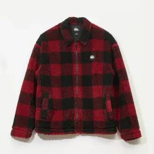 [퀵실버] 체크 패턴 플리스 자켓 (QF31JK061-RED)