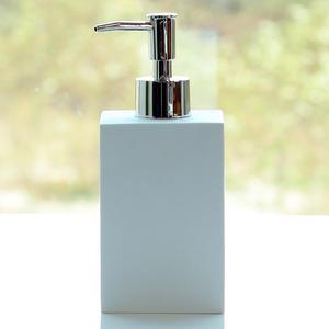 샌드스톤 디스펜서 화이트 사각 II 호텔 인테리어 욕실 주방 악세사리 용품 샴푸통 세제통 물비누 손세정제