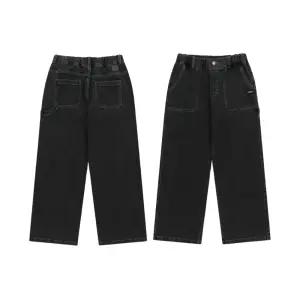 2025 FW 내셔널지오그래픽키즈 KIDS 데님 루즈핏 팬츠 (기모) K254UPT080