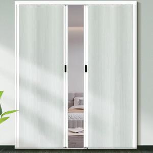 (가로88 세로263)자바라 슬라이딩 도어 셀프 보일러실문 조립 무타공