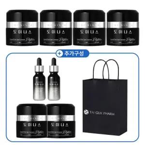 태극제약 시즌5 도미나스 크림 5.0 트라넥삼산 기미 잡티 50g 6개 앰플2 쇼핑백1