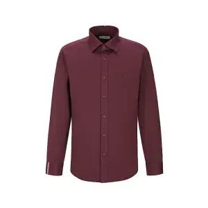 [듀퐁] 커프스 카라 트리콜로르 376 컴포터블 셔츠 와인 SE4FM21LS376SWN