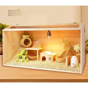 피그미다람쥐용품 골든햄스터케이지  투명 사육장 아크릴 필요 햄스터집 카툰형 햄스터