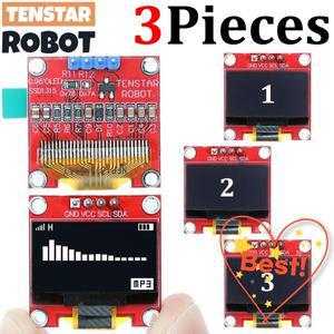 100% 호환 TENSTAR 3pcs 레드 보드 0.96 인치 OLED 디스플레이 모듈 드라이버 칩 SSD1315 128X64 4Pin IIC