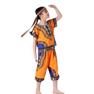 인디언의상 원시 부족 학예회 소품 반팔 아프리카 슈트 공연 발표회