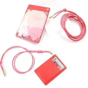 정장 캐주얼 목걸이형 홀더 가죽 여자 인기 카드 지갑 머니클립